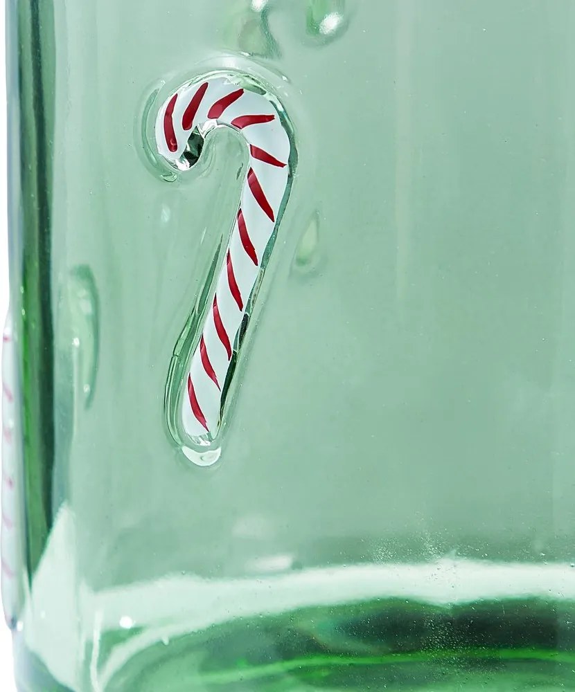 X-MAS Lampáš "Candy Cane" 10 cm - zelená