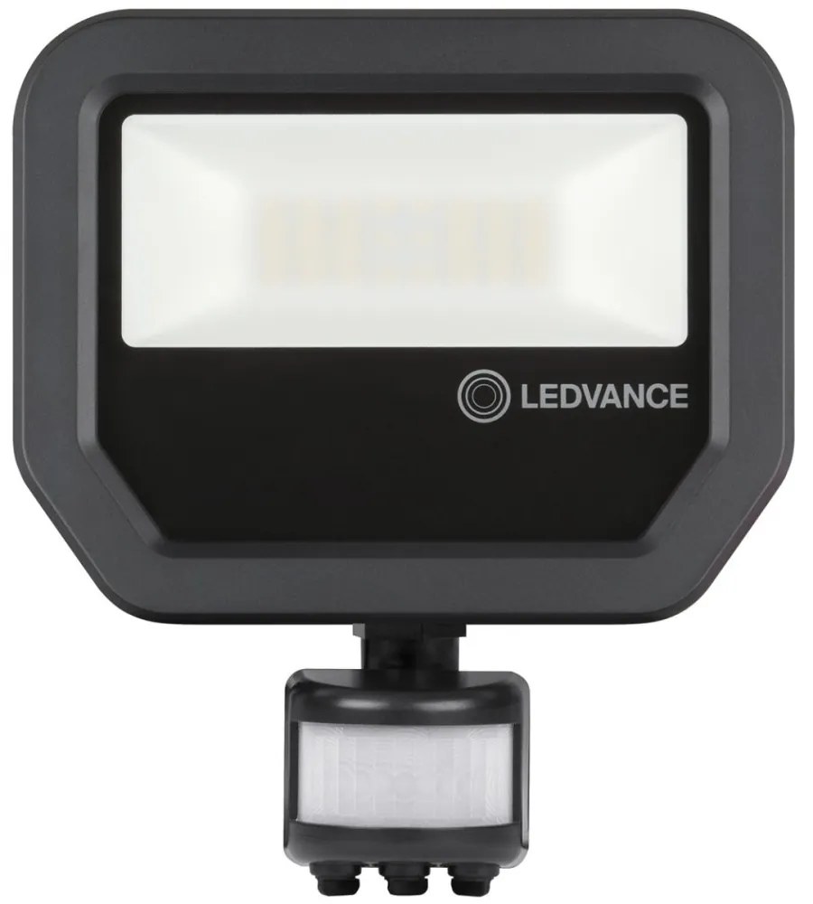 LED reflektor 20W 2200lm 3000K IP65 čierny so senzorom pohybu a súmraku LEDVANCE Floodlight