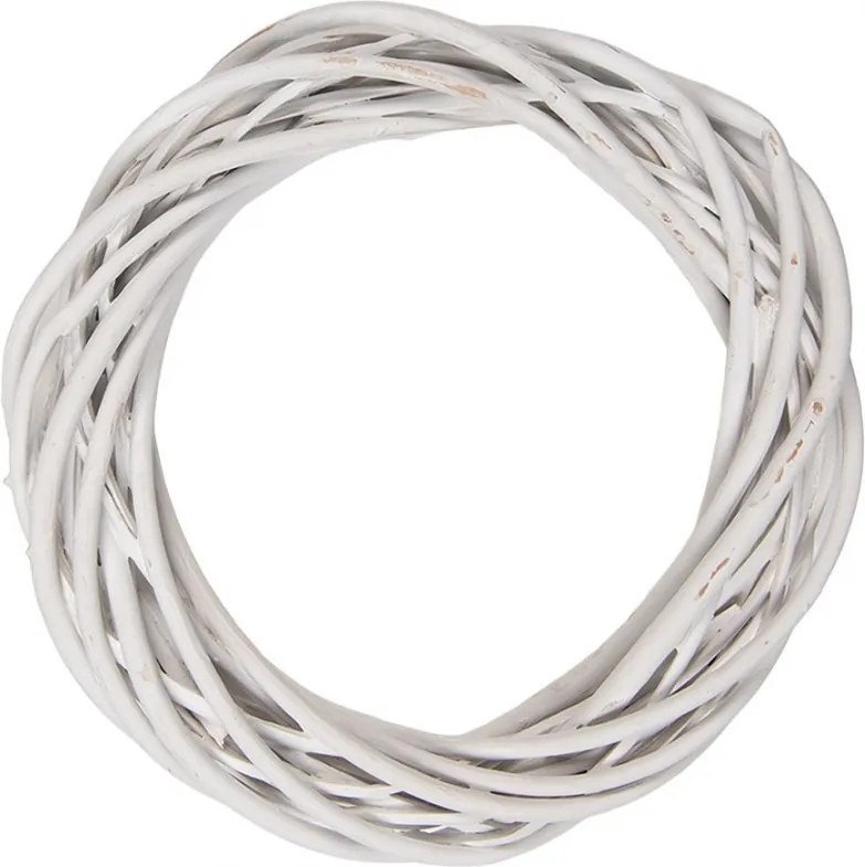 Prírodný biely ratanový veniec Rattan XS - Ø 20*4 cm