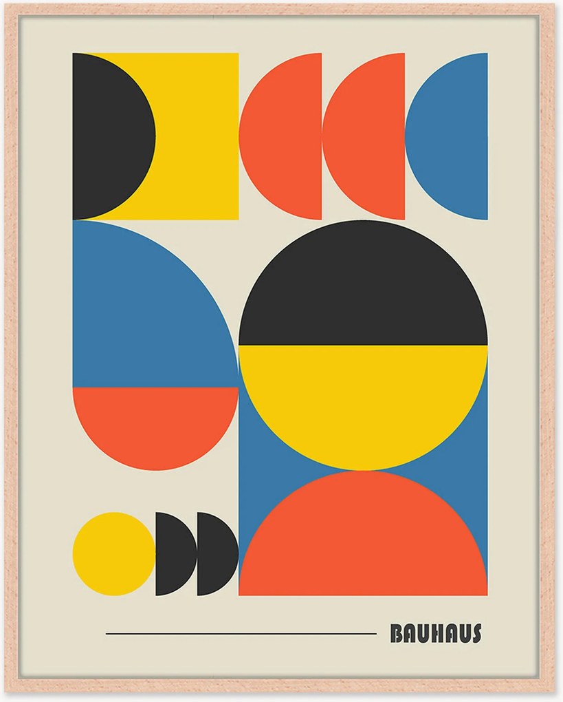 Nástenná dekorácia v ráme Typical Bauhaus