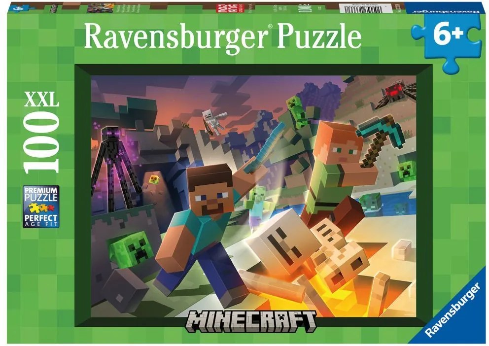 Ravensburger Minecraft: Príšerky z Minecraftu 100 kusov