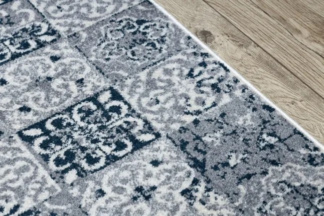 Behúň HEOS 78586 krém / nebeský PATCHWORK, lisabonský obklad