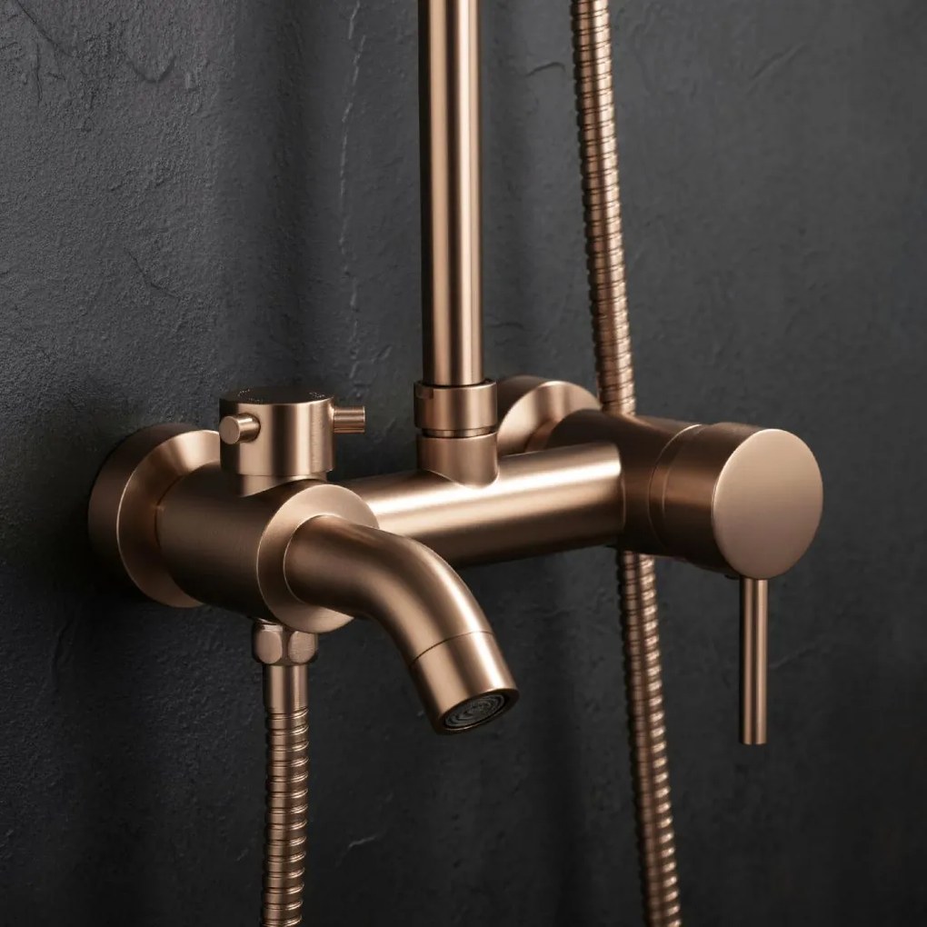 Rea Luis - sprchový set s vaňovým výtokom, medená matná, REA-P7156
