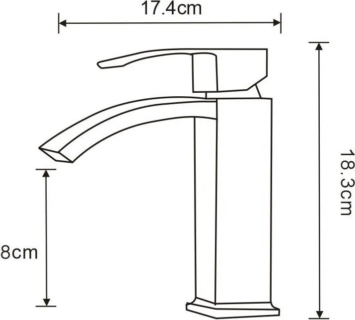 Mexen Libra, umývadlová batéria, čierna matná, 745100-70