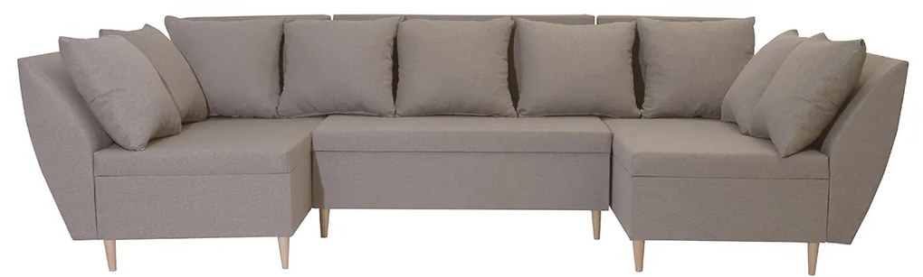 Rohová sedacia súprava s funkciou spania ALEX-U Rozkládací pohovka s funkcí spaní ALI-U béžová