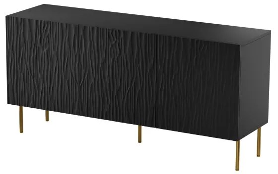 Komoda Jungle 152 cm čierna