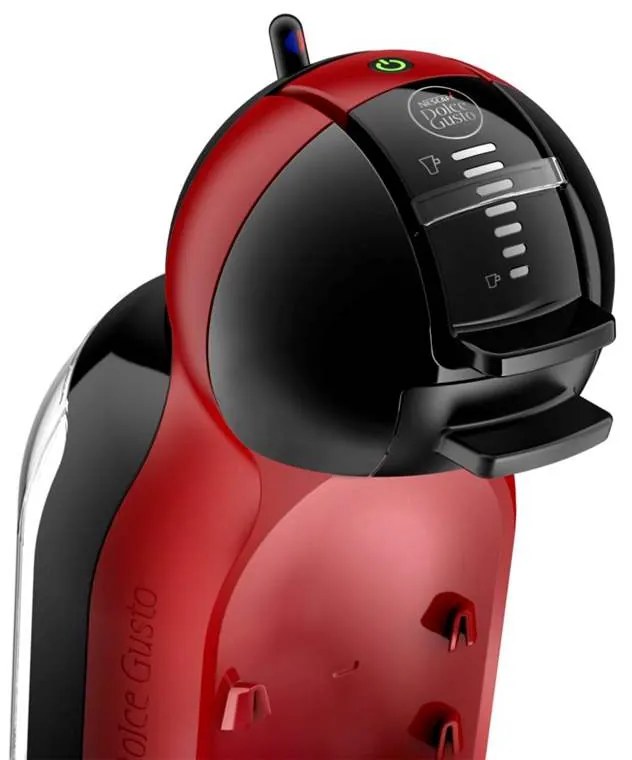 Kapsulový kávovar Krups Nescafé Dolce Gusto Mini Me KP120H Piano Black - Cherry Red