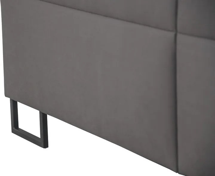 Posteľ Amy 180x200 cm, tmavo šedá látka