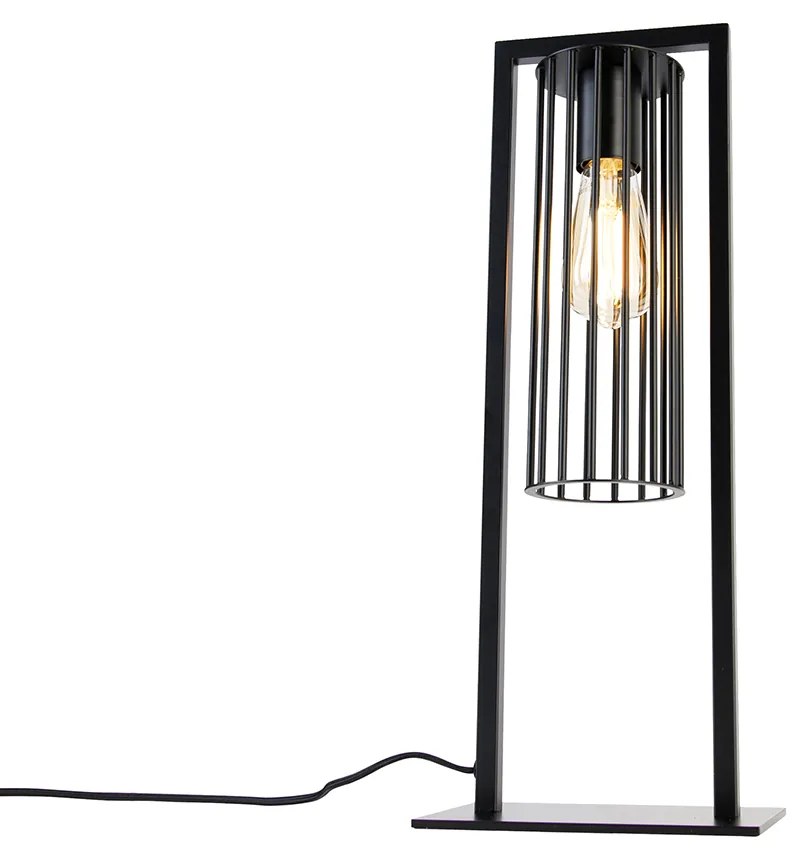 Inteligentná moderná stolná lampa čierna vrátane Wifi ST64 - Balenco Wazo