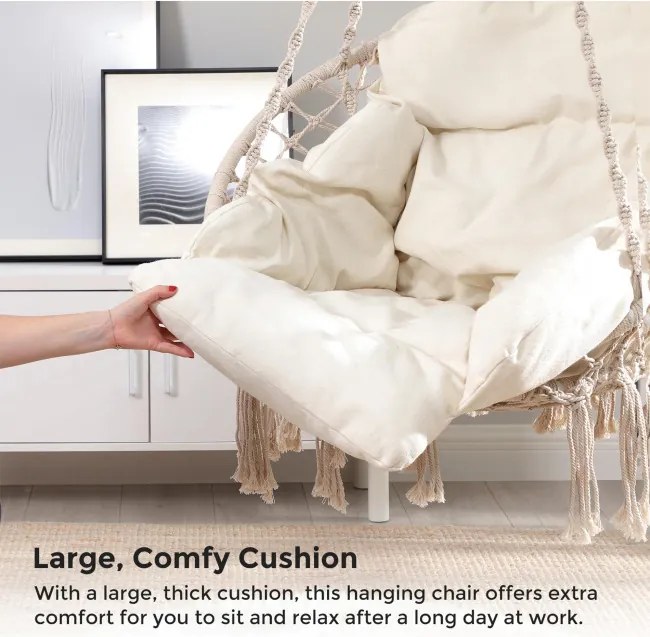 Závesné kreslo s vankúšmi GDC042M01