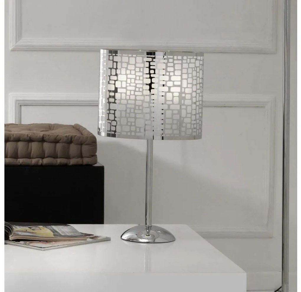 ONLI - Stolná lampa BRUCE 1xE27/15W/230V 52 cm matný chróm