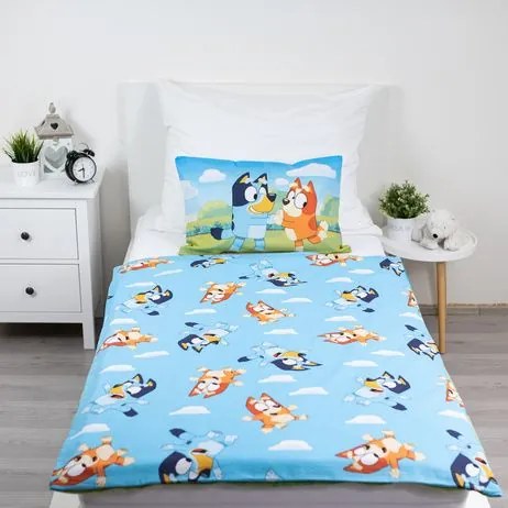 Jerry Fabrics Obliečky do postieľky 100x135 + 40x60 cm - Bluey 004