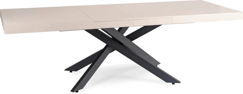 Vintino Stôl AGORDO 160–240 cm kašmír/čierny
