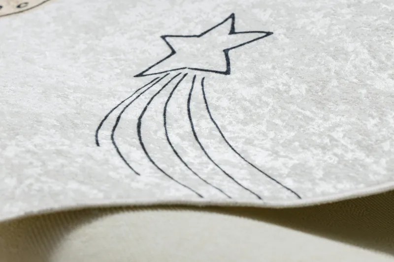 Detský kusový koberec Bambino 1278 Space rocket cream, 140x190, viacfarebná, detská izba, Dywany Łuszczów