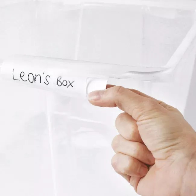 Rotho Univerzální úložný box, krabice s víkem, EVO, transparent - 58x39x28, 44l