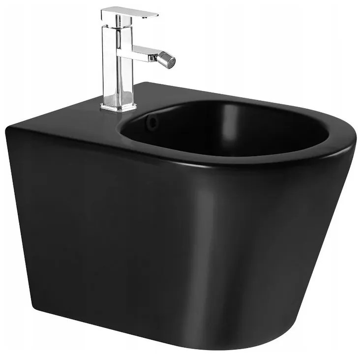 Mexen Rico závesné wc Rimless a závesný bidet, čierna matná - 35724885 + 30721085