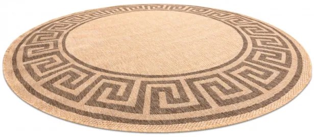 Koberec SIZAL FLOORLUX kruh 20014 mais / coffee