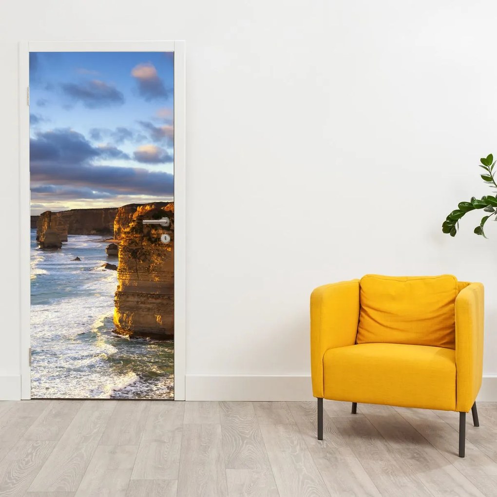 Fototapeta na dvere - Morské útesy (95x205cm)