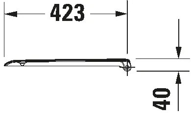 Duravit 67390099 - WC sedátko SoftClose D-CODE 35 x 43,8 cm biele