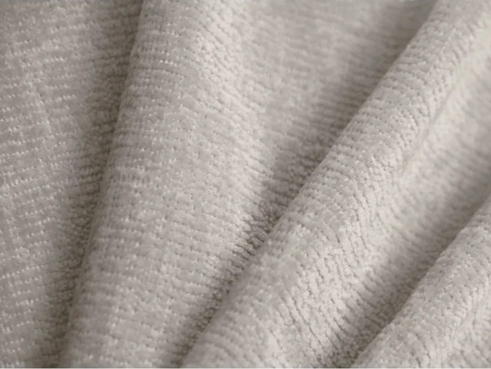 Krémová čalúnená dvojlôžková posteľ s úložným priestorom s roštom 180x200 cm Ovalo – Micadoni