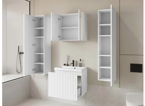Kúpelňový nábytok Damysos II XL, Farby: wotan / biely, Sifón: bez sifónu, Umývadlová batéria: nie