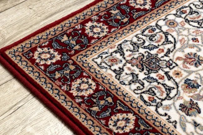 Koberec NAIN Ornament, ramka 6635/51036 béž / bordo