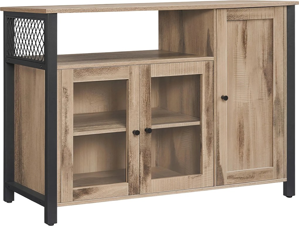 XXXLutz PRÍBORNÍK, hnedá, čierna, 110/75/33 cm Boxxx - Online Only drobný nábytok - 002543079301