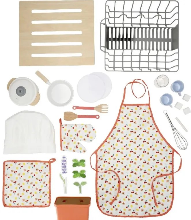 KidLand Drevená detská kuchynka Deluxe 486020