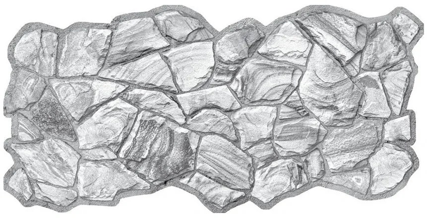PVC 3D obkladový panel 98 x 48 cm - Sandstone Graphite sivý