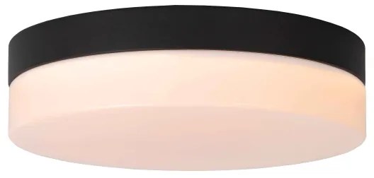 Lucide 79111/24/30 - LED Kúpeľňové svietidlo BISKIT LED/12W/230V IP44 čierna