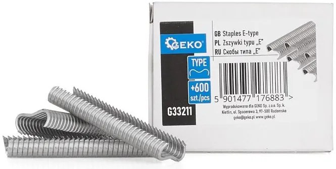 Náhradné spony typu E 600ks G33211
