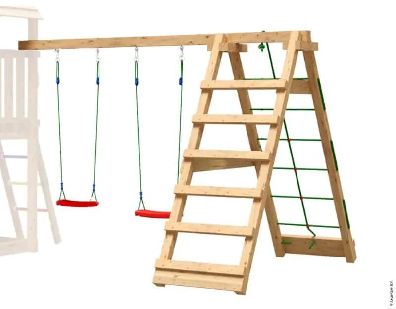 Ihrisko Jungle Chalet so šmykľavkou a modulom Climb Frame 2.0