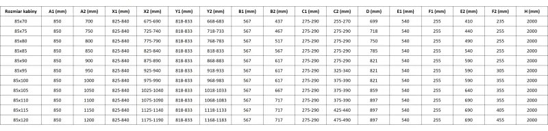 Mexen Mist-H Duo, 2-krídlový výklopný sprchový kút 85 x 105 cm, číre sklo, zlatý matný profil, 8A5-085L-105P-55-00