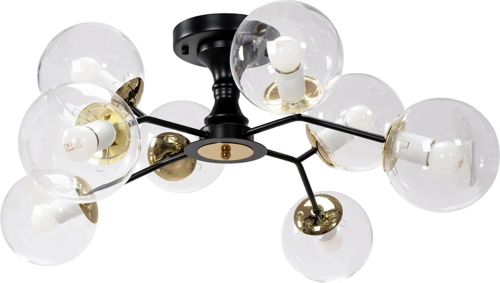 Toolight Toolight, stropné svietidlo sklenené gule 8xE27 APP1135-8C, OSW-40108