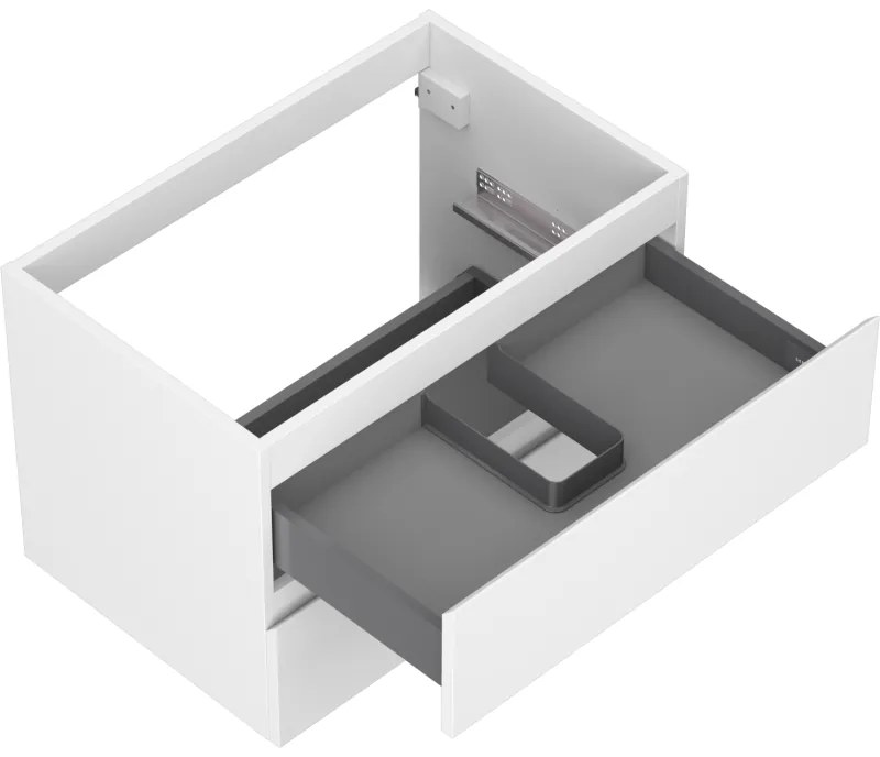 Mexen Orio, kúpeľňová skrinka 70 cm, 2 zásuvky, biela matná, 91A10-07047-2-BFF01