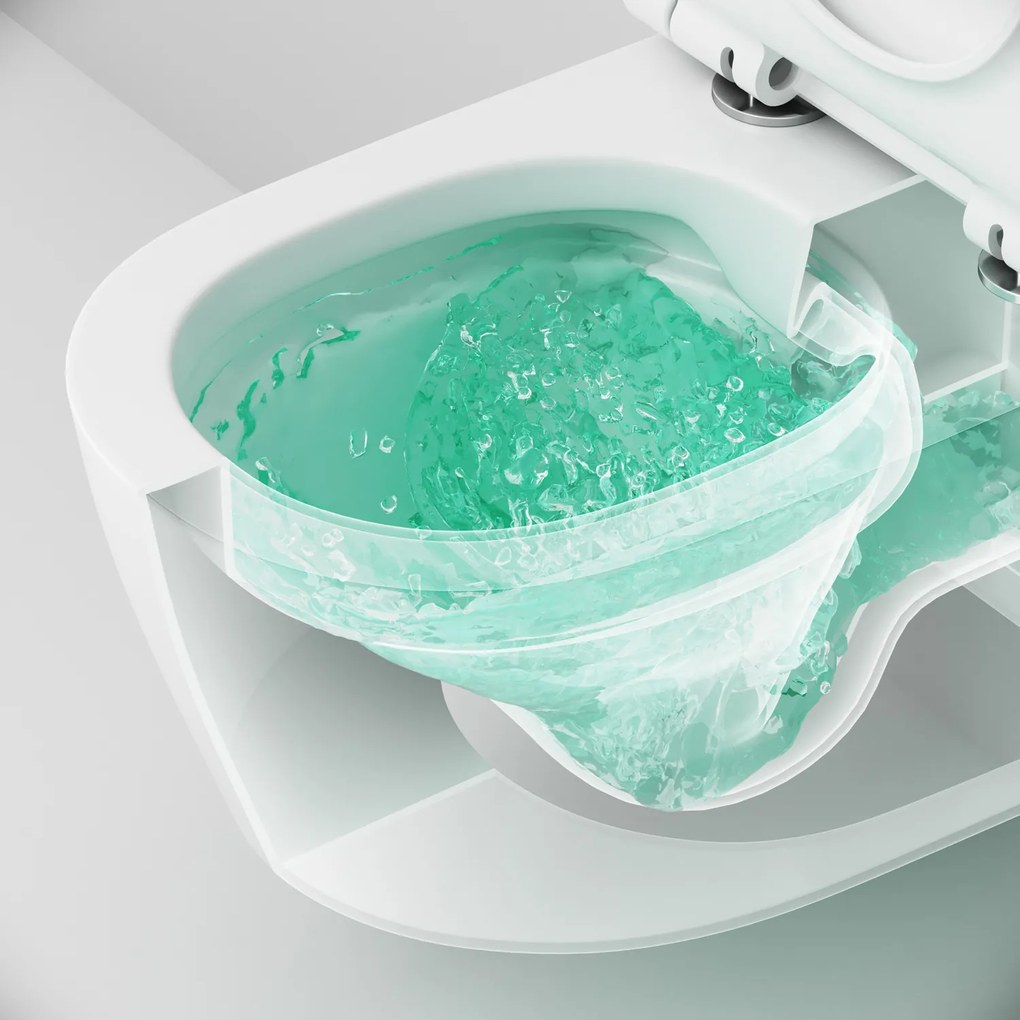 Závesné WC AM.PM X-Joy S CXB1700SC bezokrajové, so sedadlom Microlift, biele