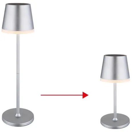 Globo 36637SM - LED Solárne svietidlo LED/0,6W/3V 3000K IP44 matný chróm