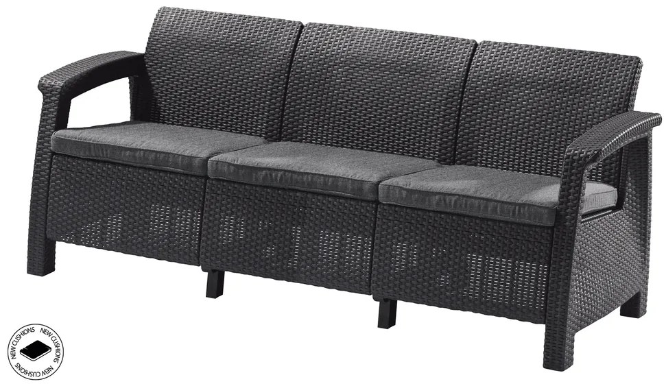 Keter CORFU LOVE SEAT MAX - grafit