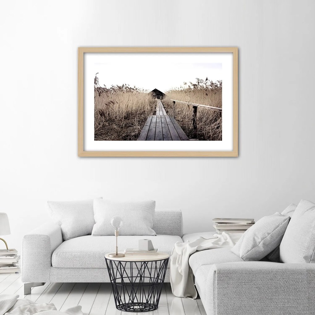 Gario Plagát Staré mólo vo vysokom rákosí Farba rámu: Bez rámu, Rozmery: 30 x 20 cm