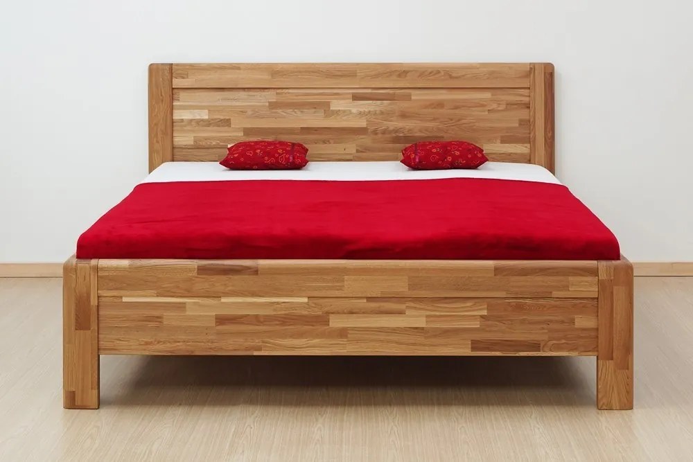 BMB ADRIANA FAMILY - masívna dubová posteľ 140 x 200 cm, dub masív