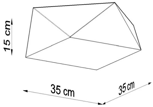 Stropné svietidlo HEXA 2xE27/60W/230V strieborná