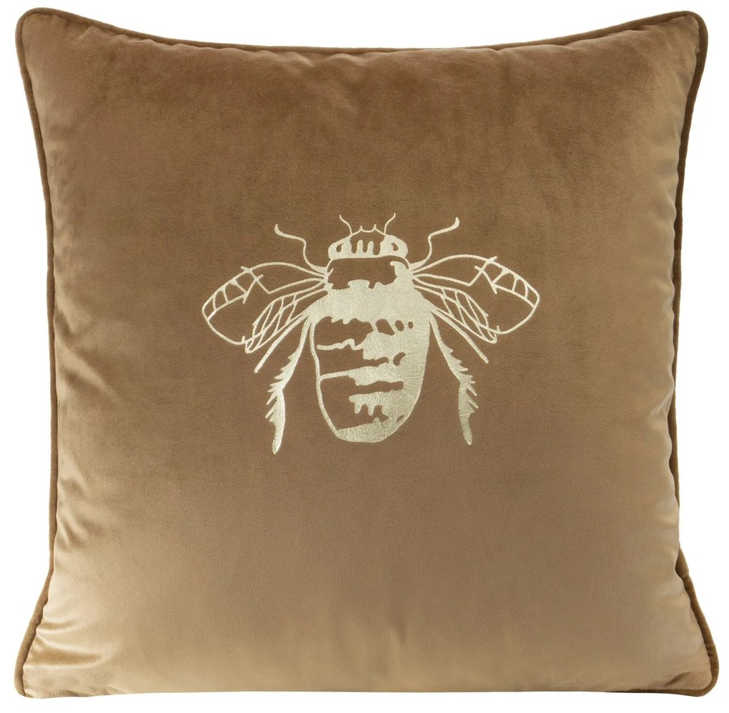 DEKORAČNÁ OBLIEČKA NA VANKÚŠ BLINK14 45X45 CM TMAVOBÉŽOVÁ