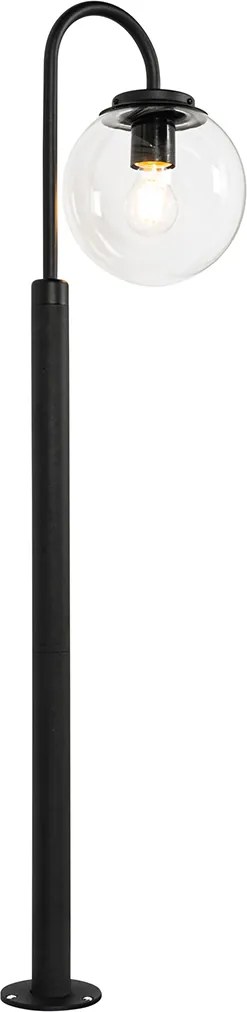 Moderný lampáš čierny s plastom 104 cm IP44 - Sfera