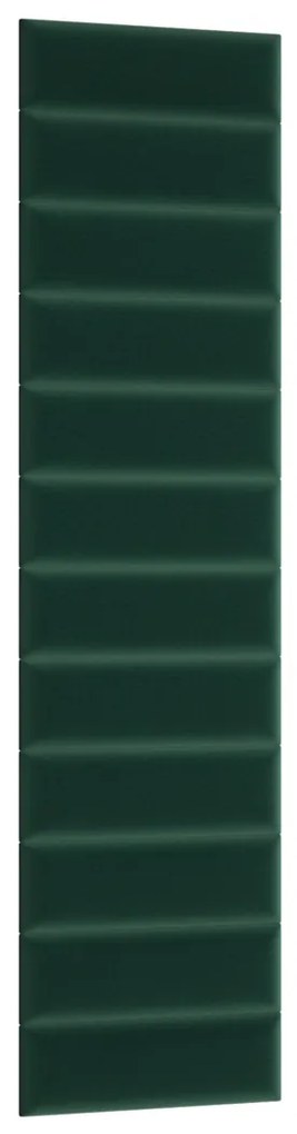 Čalúnený panel na stenu Quito 20x50 cm - tmavozelená