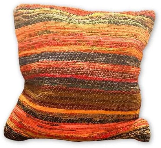 AW Tkaná dekoračná obliečka na vankúš 40x40cm oranžová