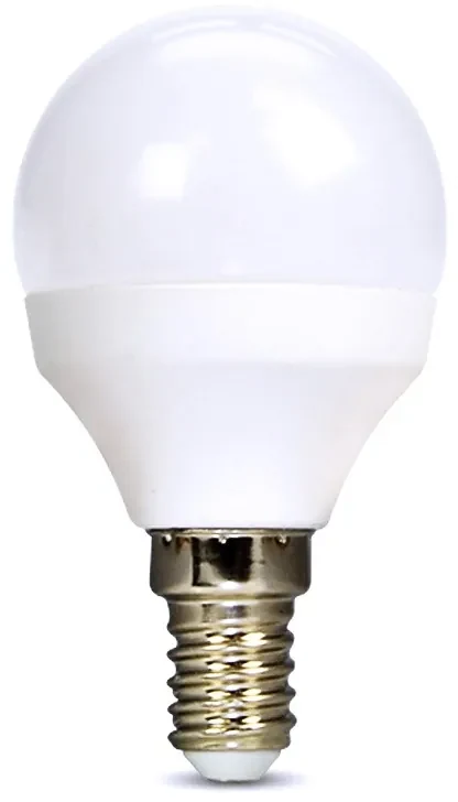 SOLIGHT LED žiarovka miniglobe matná P45 8W, E14, 3000K, 720lm