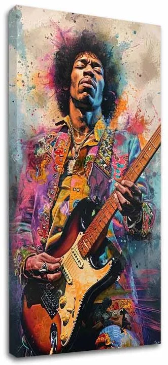 Obraz Jimi Hendrix - Ohnivé tóny | 100% originál domaľovaný akrylom