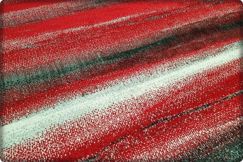 Dekorstudio Moderný koberec SUMATRA - Červené pásy Rozmer koberca: 80x150cm
