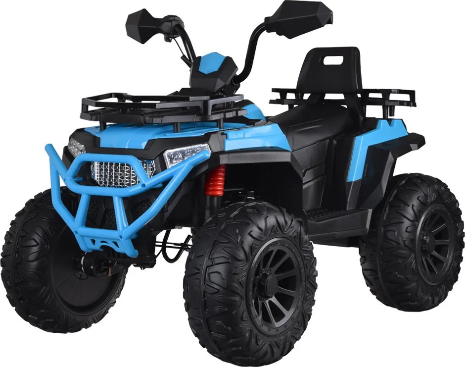 JOKOMISIADA Veľká detská štvorkolka na akumulátor 4x4 s plynovou páčkou a tlmičom PA0315 modrá
