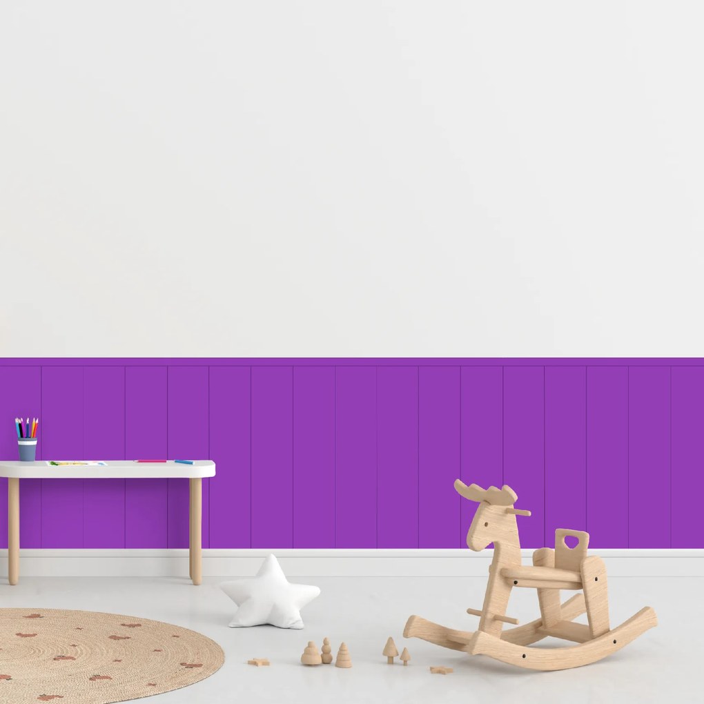60x100cm Obdĺžnik - Fialová farba - textilná nálepka na stenu Farba: Tmavá, Veľkosť: 60 cm